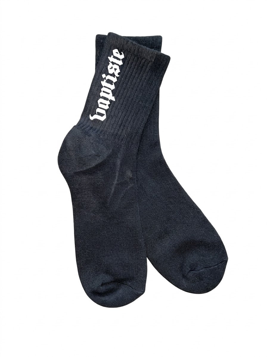 BLACK BAPTISTE ESSENTIAL CREW SOCKS